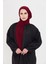 Bordo Pratik Hazır Geçmeli Tesettür Bone Sandy Boyunluklu Çıtçıtlı 2505_16 4