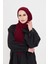 Bordo Pratik Hazır Geçmeli Tesettür Bone Sandy Boyunluklu Çıtçıtlı 2505_16 5