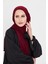 Bordo Pratik Hazır Geçmeli Tesettür Bone Sandy Boyunluklu Çıtçıtlı 2505_16 6