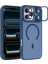 Apple iPhone 17 Pro Lens Hediyeli Kapak Kamera Korumalı Wireless Şarj Özellikli Standlı Premium Kılıf - Lacivert 1