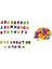 Set 42 Parça Plastik Harf Rakam Işaret Seti (26 Harf + 10 Rakam + 6 Işaret) (Mıknatısı Yoktur) 2