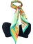 45*100 Scarf Mint&gold Fular Eşarp 2