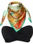 45*100 Scarf Mint&gold Fular Eşarp 3