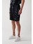 Erkek Siyah Viskon Yazılı Şort A31Y3715 10