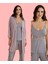 Kadın Üç Parça Penye Sabahlık & Pijama Takımı Set D1.01.LL.02.008 1