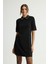 Yakası Taşlı Elbise Siyah 124L9525000 1