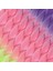 Afrika Örgülük Ombreli Sentetik Saç 100 Gr. / Mor / Açık Pembe / Neon Sarı 2