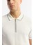 Erkek Ekru Polo Yaka Dokulu Rayon Triko Regular Fit T-Shirt A51Y5165 5