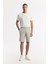 Erkek Taş Beli Lastikli Bi-Stretch Teknik Kumaş Relaxed Fit Şort A51Y3712 9