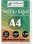 A4 Sertifika Kağıdı 25 Adet Gramajlı Fotokopi Kağıdı 120 gr Tüm Yazıcılara Uyumlu 21X29.7 cm Kalın Baskı Kağıdı Kalın 1