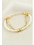 Sptrns Yıldız Şerit Taşlı Inci Bileklik-Sarı 2