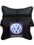 2 Adet Volkswagen Dijital Baskılı Logolu Ortopedik Oto Boyun Yastığı Deri Tr 3