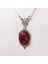 Retro Kırmızı Kuvars Kristal Kolye (Yurt Dışından) 1
