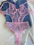 Beyaz Gelincik Underwear Kadın Dantelli Pembe Kalpli Transparan Çıtçıtlı Body Bodysuit Fantezi Iç Çamaşır 4