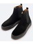 Erkek Siyah %100 Süet Esnek Taban Hafif Chelsea Bot B008009 7