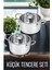 Hsnet 2 Li Paslanmaz Çelik Tencere Seti 16 cm - M786K509-R48786 1