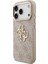 iPhone 17 Pro Kılıf Guess Lisanslı Gold Kamera Çerçeveli 4g Desenli Büyük 4g ve Yazı Logolu Pembe 2