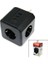 Termal Akım Korumalı 3x Priz 3x USB Duvar Tipi Priz Siyah 10A - 2500W (5324) 1