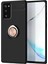 Samsung Galaxy Note 20 Kılıf Range Yüzüklü Silikon - Siyah-Gold (K95) 1