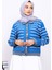 Mavi Düğmeli Kot Detaylı Triko Hırka 3