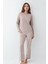 Kadın Giyim Düğme Detaylı Modal & Pamuk Uzun Kol 2'li Pijama Takımı L1.PC.9086.001 2