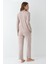 Kadın Giyim Düğme Detaylı Modal & Pamuk Uzun Kol 2'li Pijama Takımı L1.PC.9086.001 3