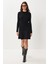 Fitilli Triko Kısa Çan Elbise LCI0055 Siyah 1