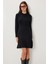 Fitilli Triko Kısa Çan Elbise LCI0055 Siyah 2