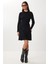 Fitilli Triko Kısa Çan Elbise LCI0055 Siyah 3