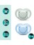 Ortodontik Silikon Emzik 2'li Powder Greenblue 12+ Ay (Sterilizasyon/saklama Kutulu) 2