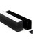 LED Kanal Alüminyum Profil Siyah 2 Metre 34X63MM Opak Pleksi Kapak Plastik Yan Kapak Sarkıt Lineer LED Kasa 15474 1