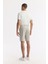 Erkek Taş Beli Lastikli Bağcıklı Bi-Stretch 2 İplik Örme Regular Fit Şort A51Y3611 9