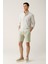 Erkek Mint Yeşil Beli Lastikli Pamuklu Aspendos Relaxed Fit Şort A41Y3733 9