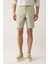 Erkek Mint Yeşil Beli Lastikli Pamuklu Aspendos Relaxed Fit Şort A41Y3733 10
