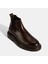 Erkek Kahve Lastikli Deri Bot 5