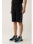 Erkek Siyah Yandan Cepli Baskılı Soft Touch Regular Fit Şort A41Y3645 10