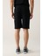Erkek Siyah Yandan Cepli Baskılı Soft Touch Regular Fit Şort A41Y3645 11