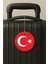 Türk Bayrağı Desenli Uv Baskılı Pleksi Bavul Etiketi Seyahat Tatil Valiz Etiketi 1