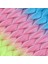 Afrika Örgülük Ombreli Sentetik Saç 100 Gr. / Açık Mavi / Pembe / Neon Sarı 2