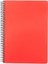 Serisi, A4, 5 Konulu (4, 1 Çizgili) 150 Yaprak Pp Kapaklı Spiralli Defter, Kırmızı 2