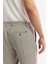 Erkek Gri Yan Cepli Beli Lastikli Bi-Stretch Comfort Slim Fit Pantolon A51Y3211 11