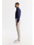 Erkek Bej Klasik Bel Pamuklu Slim Fit Chino Pantolon A51Y3078 9