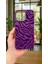 iPhone 15 Pro Max -Mor Zebra Desenli Silikon Darbe Emici Klasik Korumalı Rubber Kılıf 2