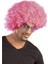 Pembe Renk Kıvırcık Afro Bonus Peruk 2