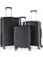 Seyahatleriniz Için Mükemmel Partner: Ultra Dayanıklı 3'lü Set Valiz & Bavul Siyah 1