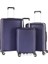 Seyahatleriniz Için Mükemmel Partner: Ultra Dayanıklı 3'lü Set Valiz & Bavul Lacivert 1