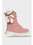 Ayıcıklı Fermuarlı Soğuk Geçirmez Günlük Kız Çocuk Botu Pudra 1