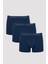 Erkek Pamuklu İndigo 3'lü Boxer 10