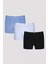 Erkek Pamuklu Blueish 3lü Boxer 18