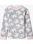 Gri Kız Çocuk Ayı Desenli Pijama Takımı 5
